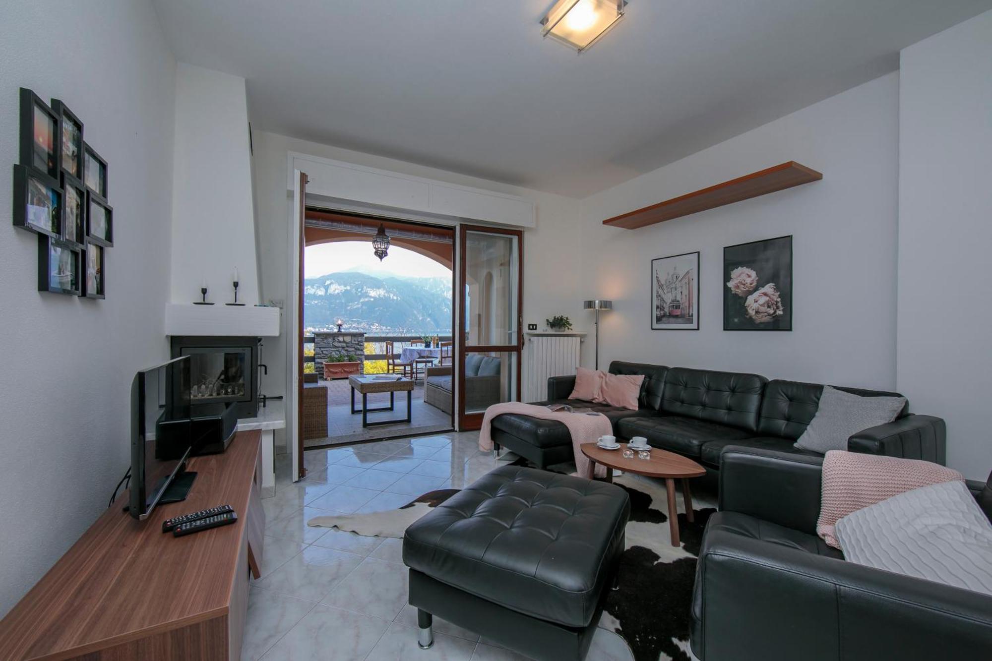 Appartamento Sonenga Panoramic Terrace Menaggio Esterno foto